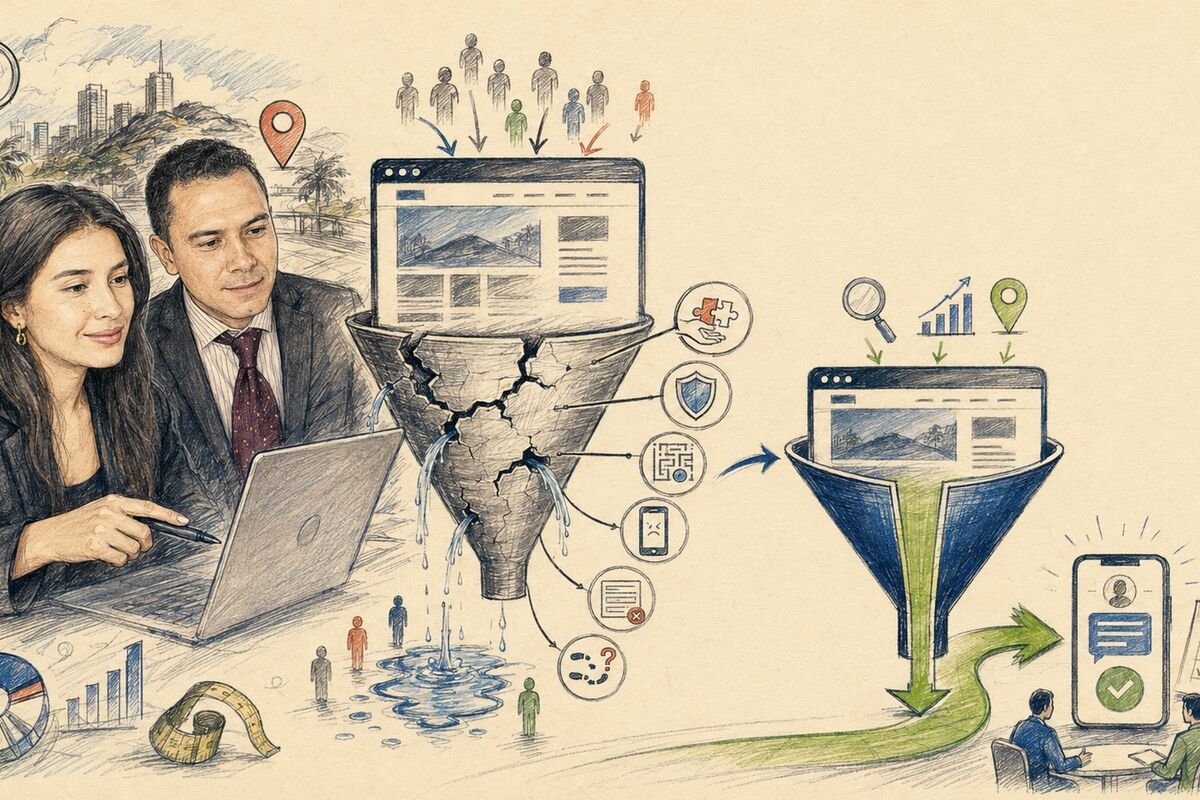 Fugas de conversión en una página web